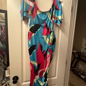 Colorful Floral Women's Dress